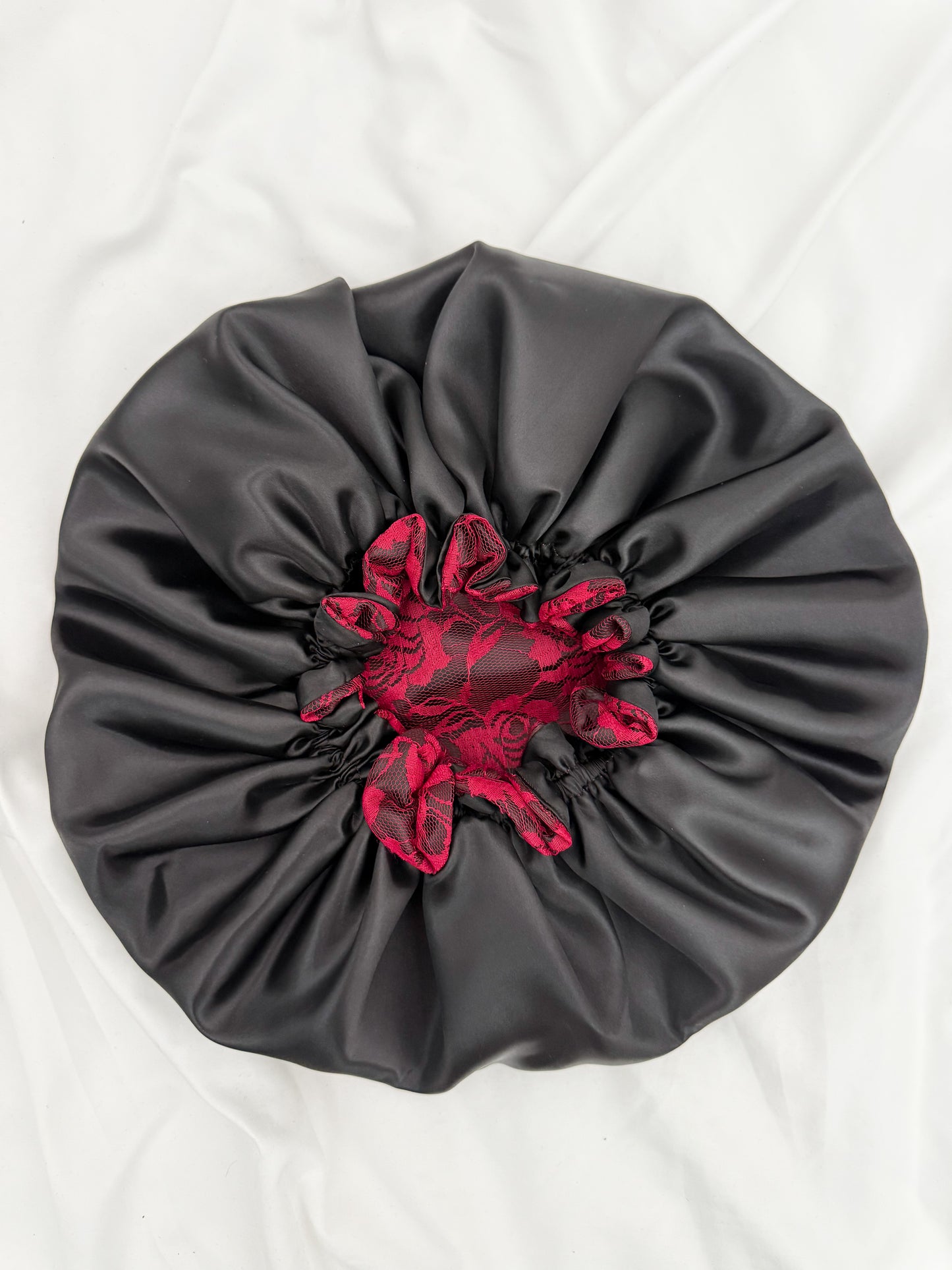 Lace Double Lined Satin Hair Bonnet