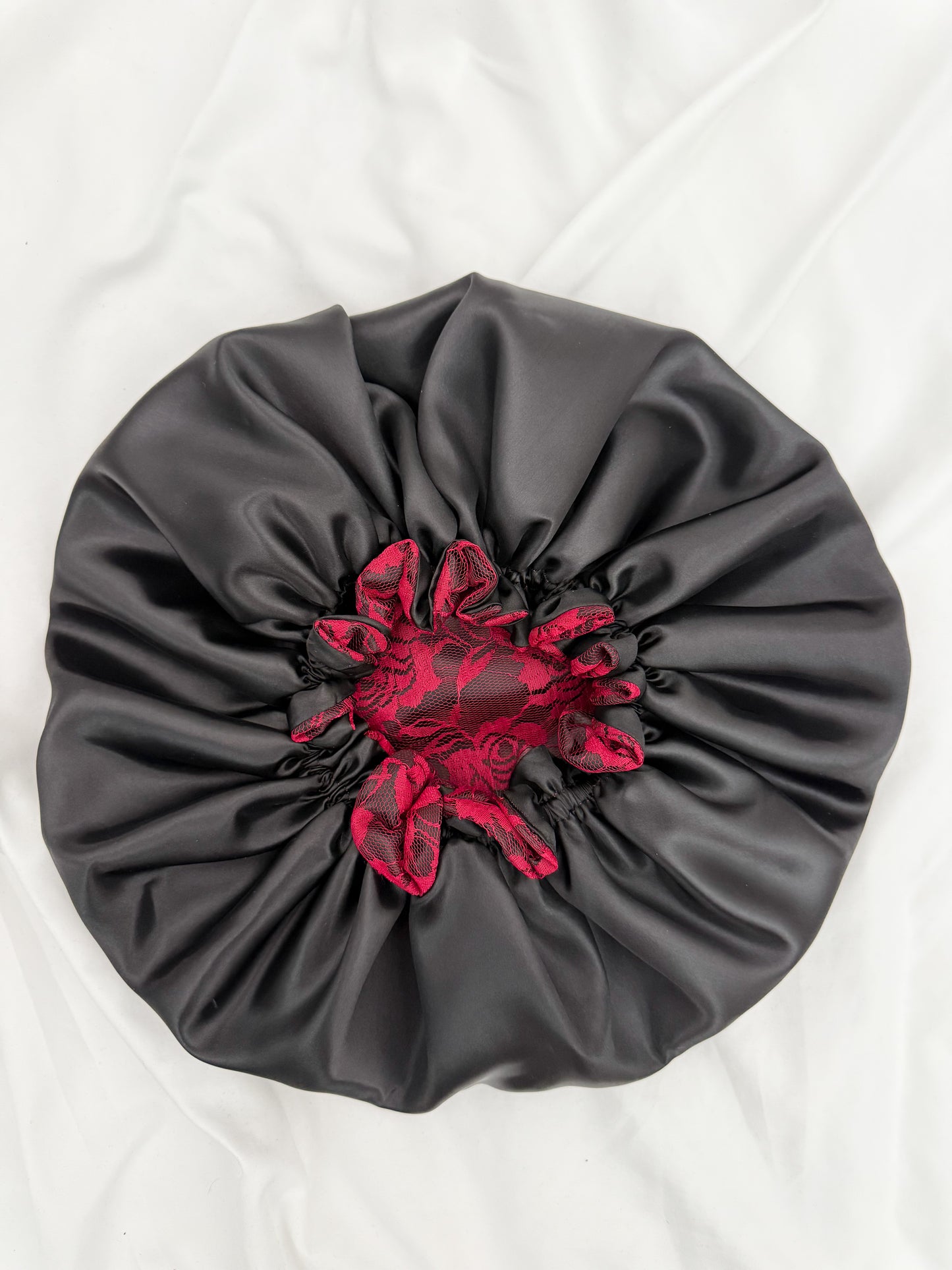 Lace Double Lined Satin Hair Bonnet